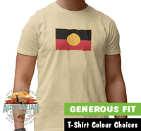 Aboriginal Flag Adults T-Shirt (Various T-Shirt Colour Options)