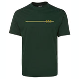 3 Kangaroo Stripe Adults T-Shirt (Bottle Green)