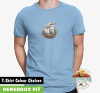 Baby Kookaburra Nest Adults T-Shirt (Various Colours)
