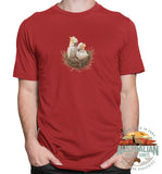 Baby Cockatoo Nest Adults T-Shirt (Dark Red)