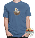 Baby Cockatoo Nest Adults T-Shirt (Indigo)