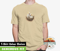 Baby Cockatoo Nest Adults T-Shirt (Various Colours)
