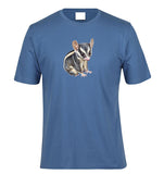 Sitting Sugar Glider Adults T-Shirt (Various Colours)