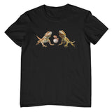 Bearded Dragon Family Adults T-Shirt (Black)