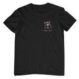 Baby Tasmanian Devil Left Chest Logo Adults T-Shirt (Black)