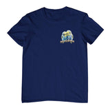 Budgie Pair Left Chest Logo Adults T-Shirt (Jr Navy)