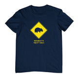 Wombat Road Sign Childrens T-Shirt (Jr Navy)