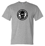 Gympie BDSM Warehouse Fake Business Logo T-Shirt (Marle Grey)