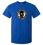 Gympie BDSM Warehouse Fake Business Logo T-Shirt (Royal Blue)