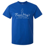 Fannie May's Intimate Waxing Fake Business Logo T-Shirt (Royal Blue)