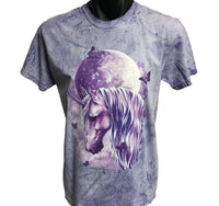 Moonlit Magic Unicorn Colour Blast T-Shirt (Amethyst Colour)