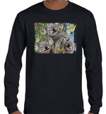 Koala Selfie Longsleeve T-Shirt (Black)