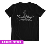 Fannie May's Intimate Waxing (Bald Knob QLD) Logo Ladies T-Shirt (Black)