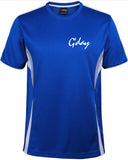 G'day Left Chest Logo Sports Wear T-Shirt (Royal Blue, Grey/White Trim)