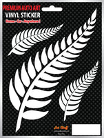 New Zealand Silver Fern Sticker (Family Set of 3)