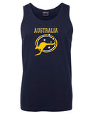 Australia Roo & Stars Mens Singlet (Navy)