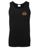 Roo Park Australia Left Chest Logo Mens Singlet (Black)