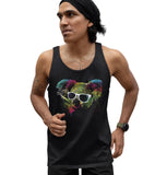 Technicolour Koala Mens Singlet (Black)