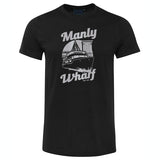 Manly Wharf Ferries Shortsleeve T-Shirt (Black, Silver Print)